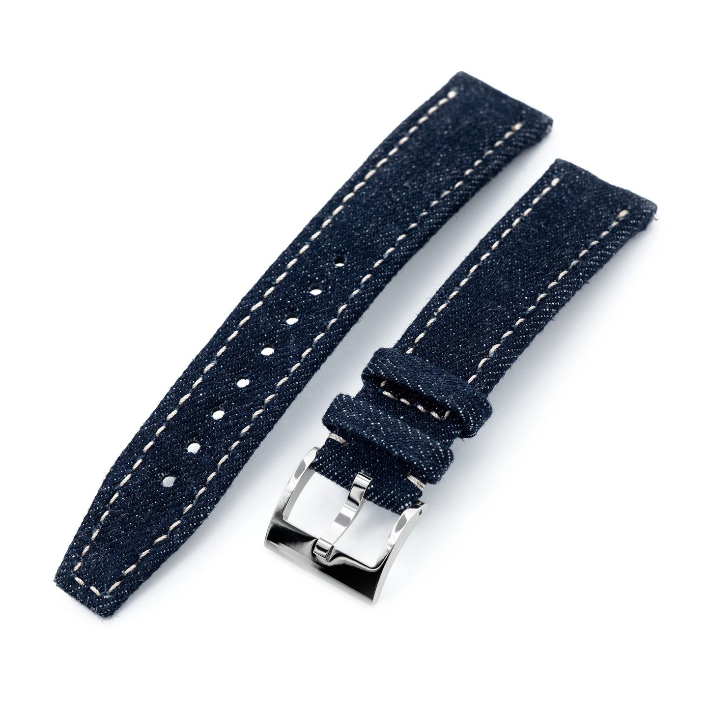 20mm Upcycled Denim Dark Blue Quick Release Watch Band, Limited to 31 pcs