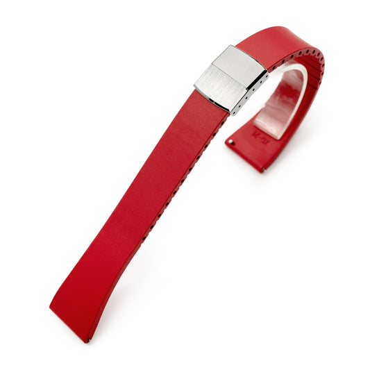 Quick Release FKM26 Red FKM Rubber watch strap 