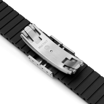 Quick Release FKM27 Black FKM Rubber watch strap 