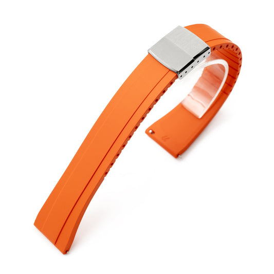 Quick Release FKM27 Orange FKM Rubber watch strap 