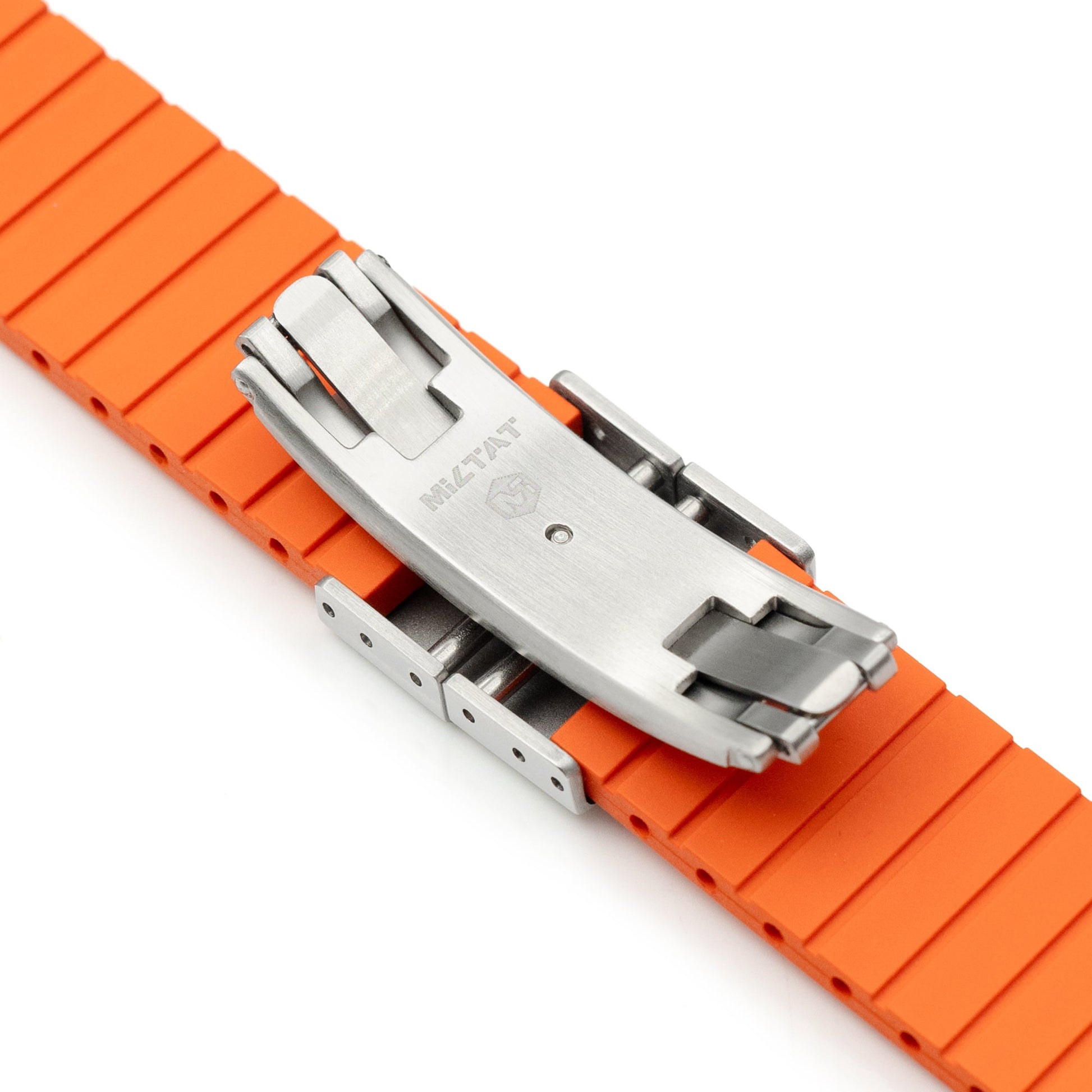 Quick Release FKM27 Orange FKM Rubber watch strap 