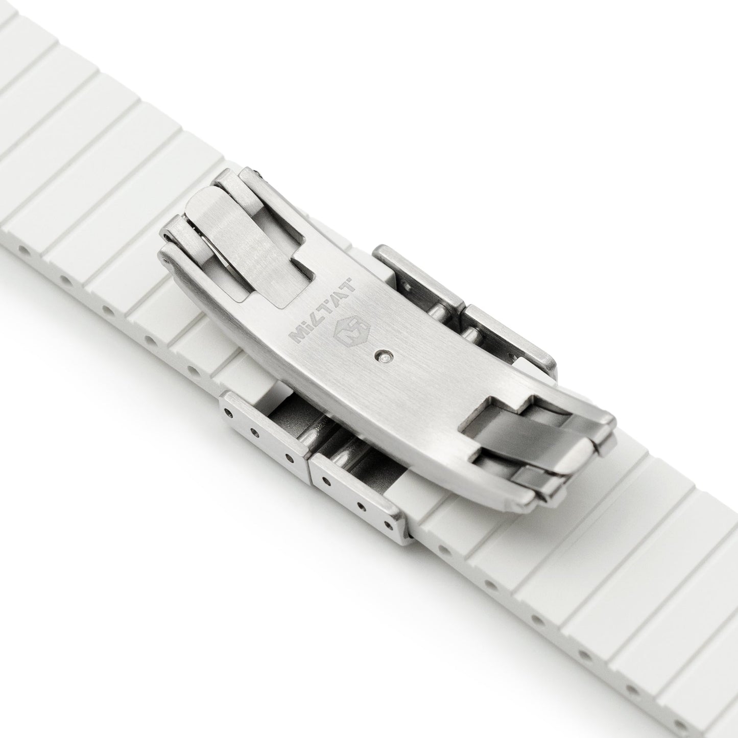 Quick Release FKM27 White FKM Rubber watch strap 