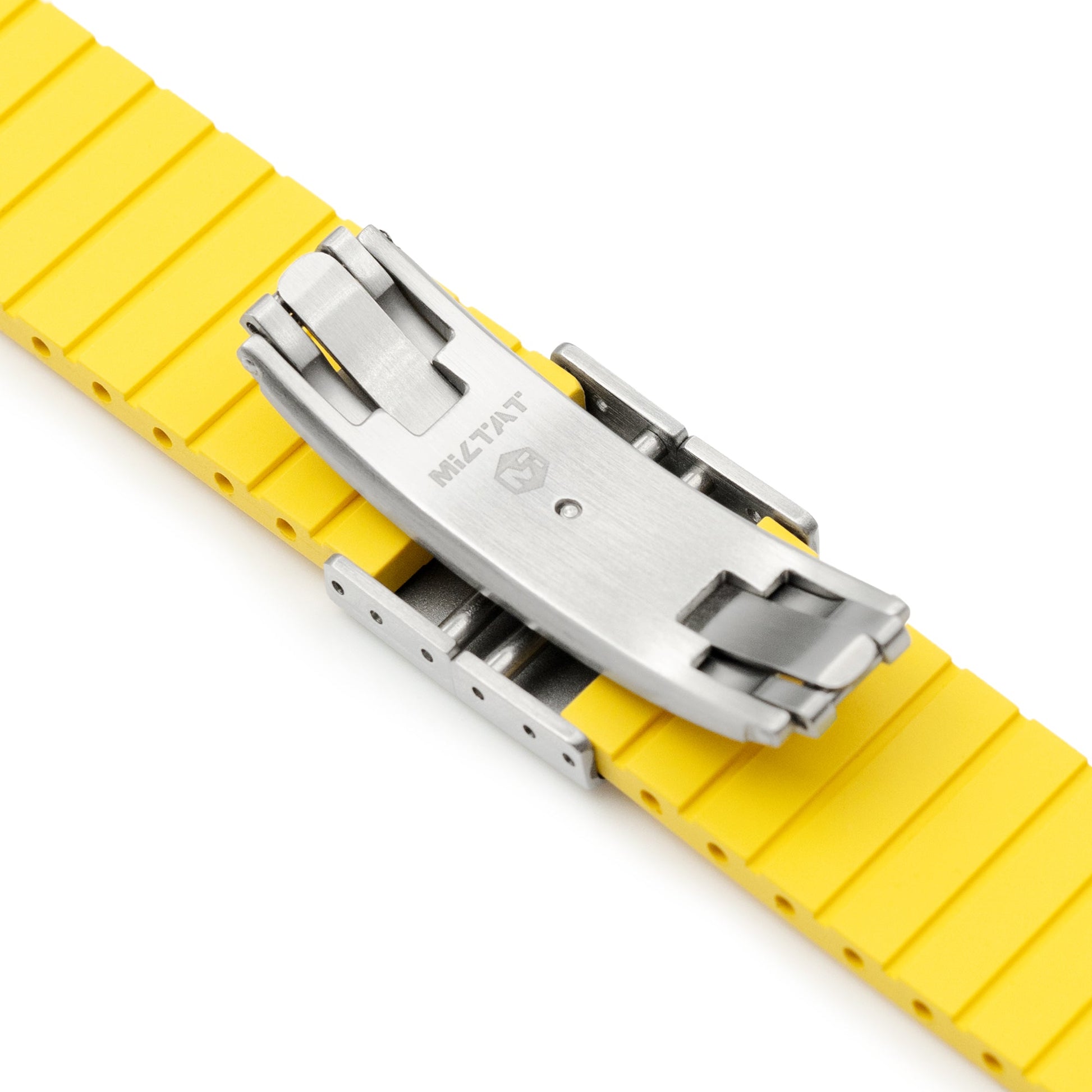 Quick Release FKM27 Yellow FKM Rubber watch strap 