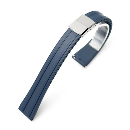 20mm Quick Release FKM28 Navy Blue FKM Rubber watch strap 