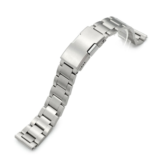 20mm or 22mm Super-O2 (Pull-Twist) QR Watch Band Straight End Quick Release, Brushed Slinea Clasp