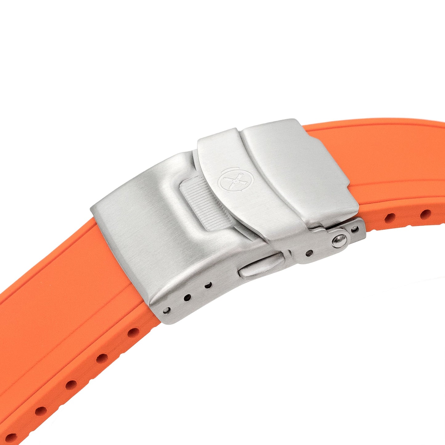 StrapXPro - SX1A Rubber Strap for New Seiko 5 Sport 5KX/GMT, Orange