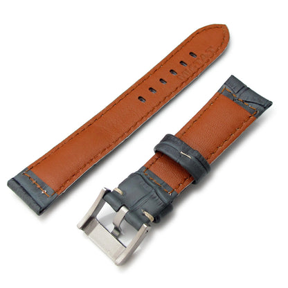 Light Grey Croco Grain Strap, MiLTAT (BE)