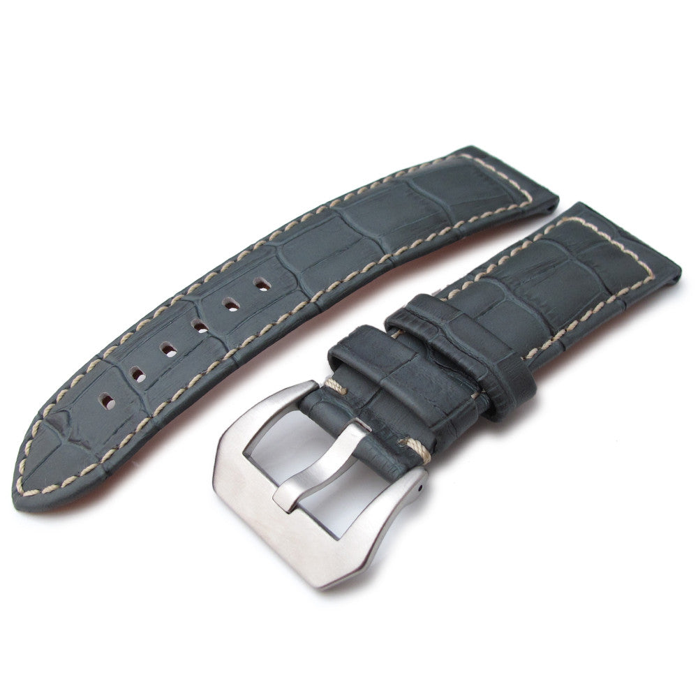 Light Grey Croco Grain Strap, MiLTAT (BE)