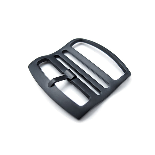 Ladder Lock Slider tang buckle, PVD Brushed Black