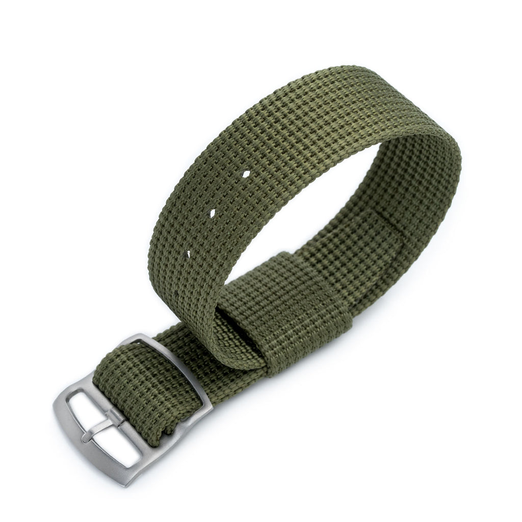 NATO 20mm G10 Military Watch Band Nylon Strap, Military Green