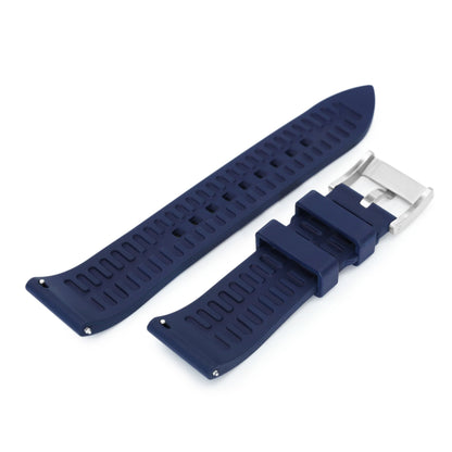 22mm Straight End Blue FKM Rubber Quick Release Watch Band |Strapcode