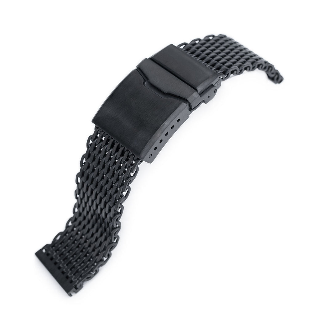 Curved Endlink Massy Mesh Watch Bands for Seiko Gold Turtle SRPD46