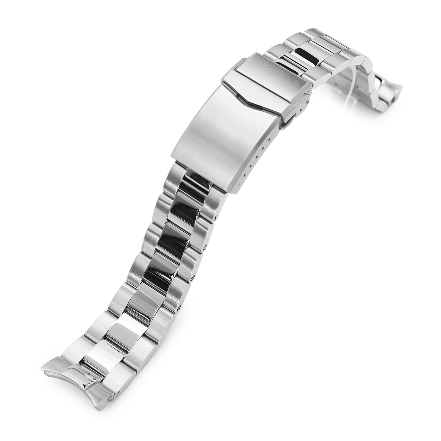 20mm Super-O Boyer 316L Stainless Steel Watch Band for Seiko SARB035, Brushed and Polished V-Clasp Taikonaut