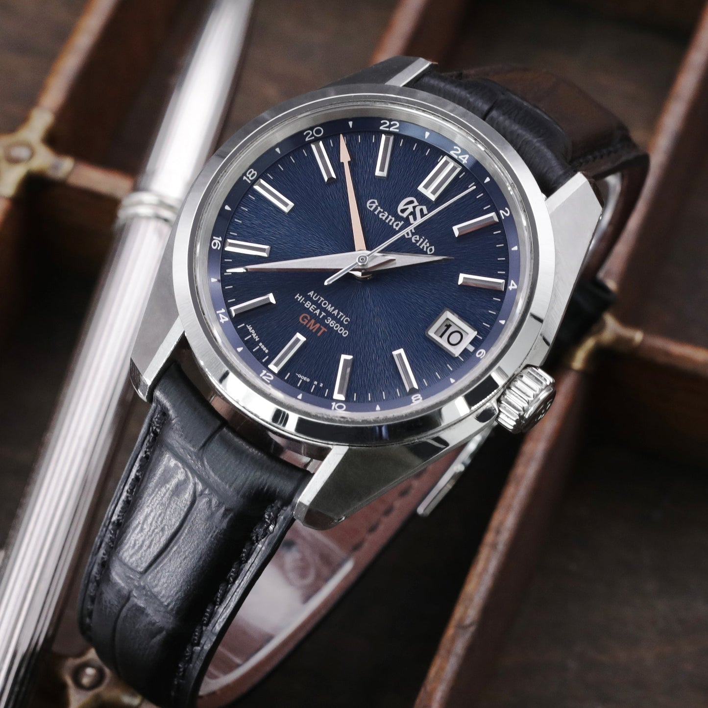 Grand Seiko Boutique Limited Edition SBGJ235 Hi-Beat 36000 GMT 