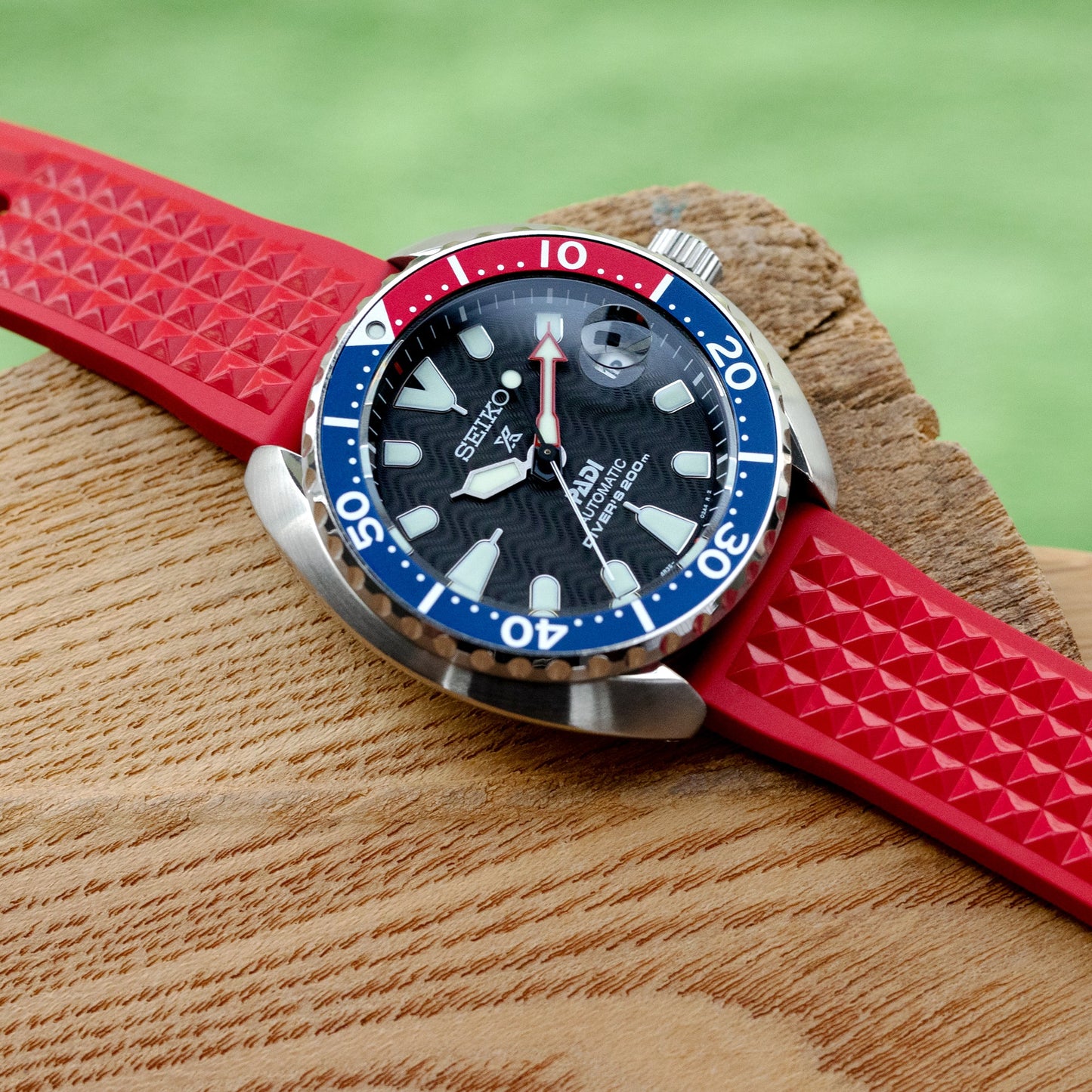 Seiko Mini-Turtle Prospex Automatic Dive Watch SPRC41K1 (PADI Edition) Pepsi Bezel