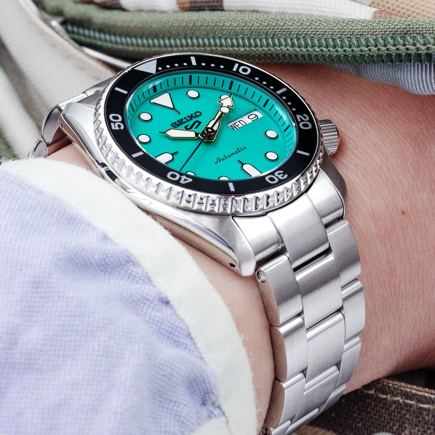 Seiko 5 Sports 38mm SRPK33 Teal Green