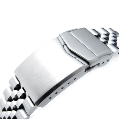 20mm Super-J Louis Watch Band for Seiko 5 Sports 38mm SRPK, 316L Stainless Steel Brushed V-Clasp