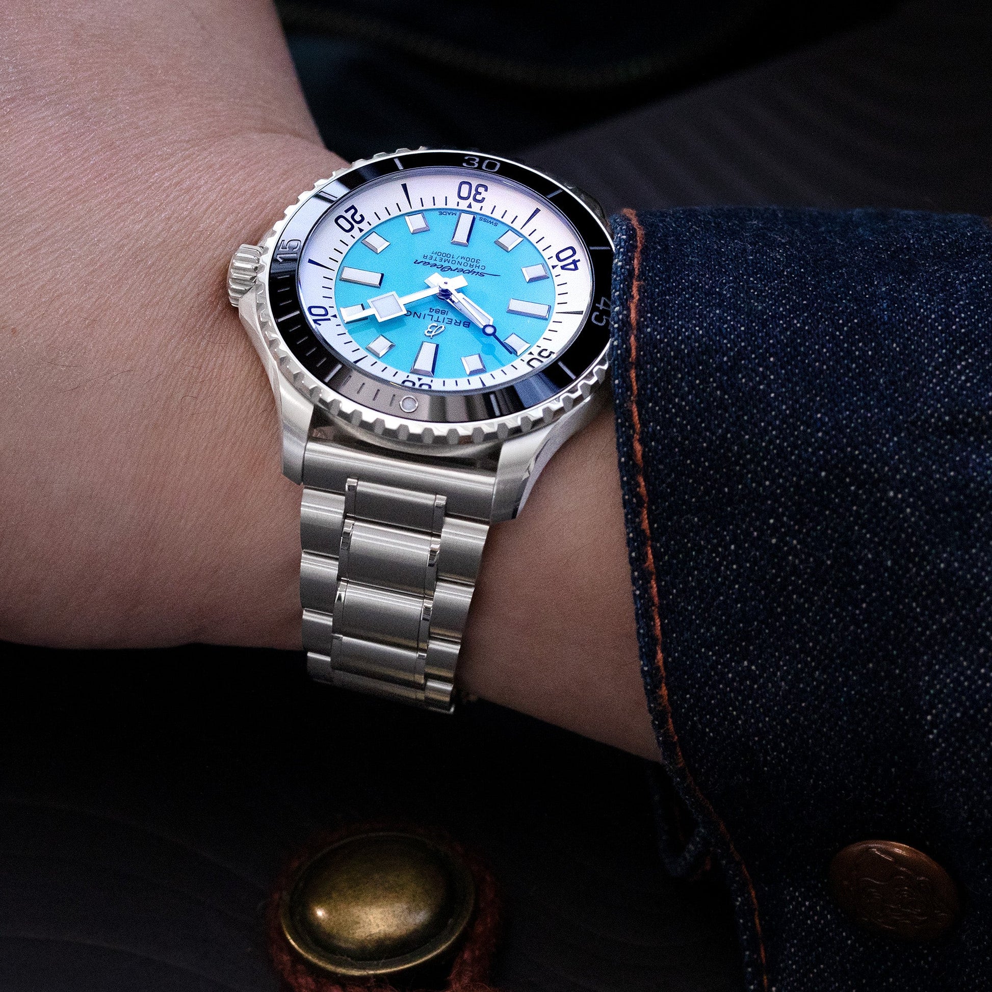 Breitling SuperOcean Automatic 44 Turquoise Blue