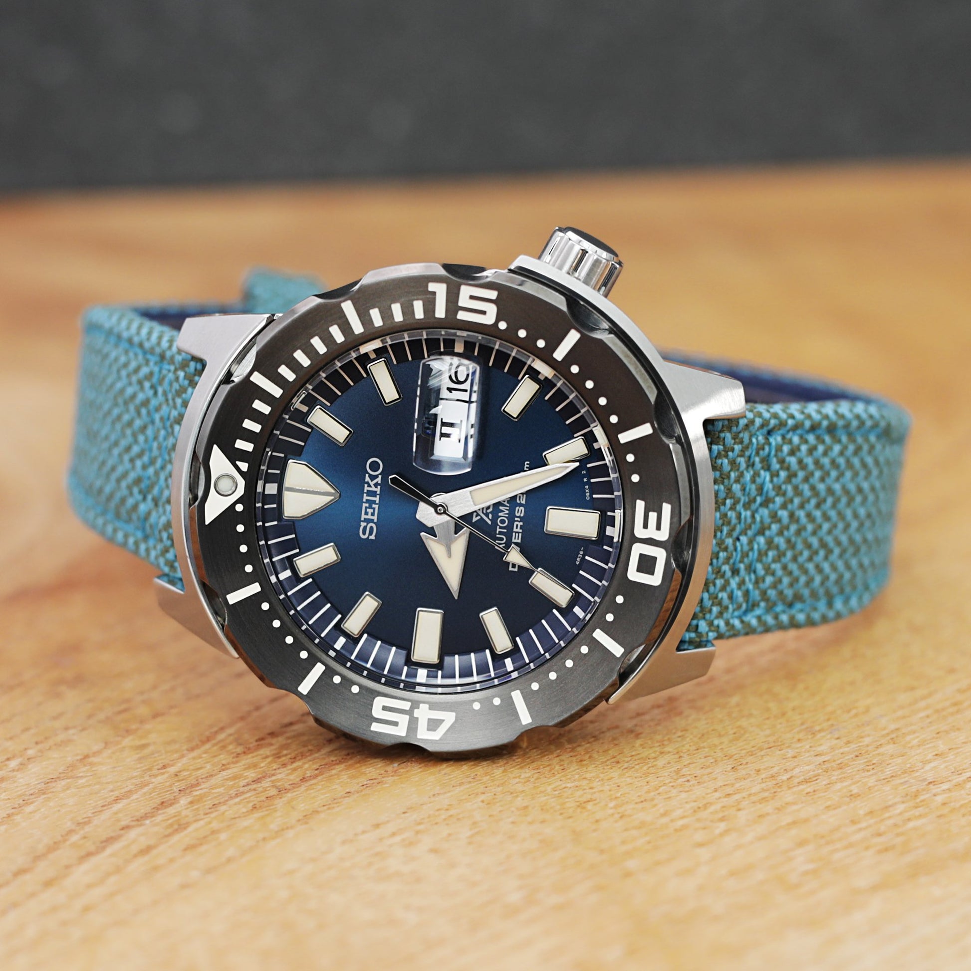 Seiko Prospex Monster SRPD25 Blue Dial Dive Watch